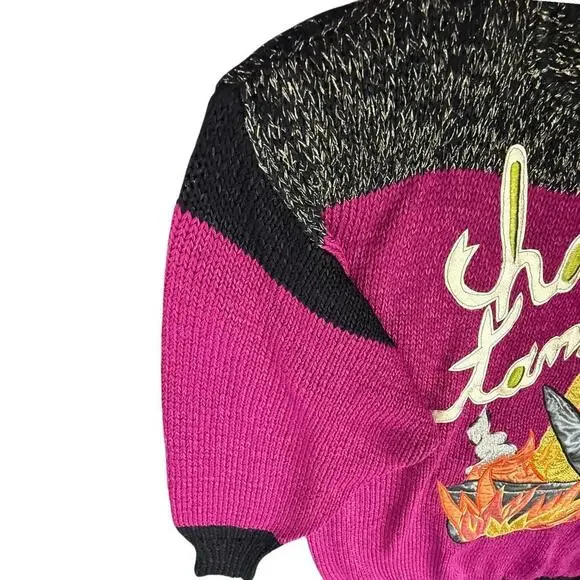 Lame! “Hot Tamale” Novelty Sweater Medium - Picture 4 of 8
